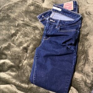 Levi's Dark Blue Straight Jeans